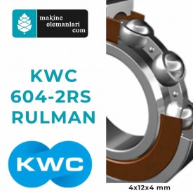 604 2rs KWC Rulman Plastik Kapak ( 4x12x4 - 4*12*4 mm ) Minyatür Rulman